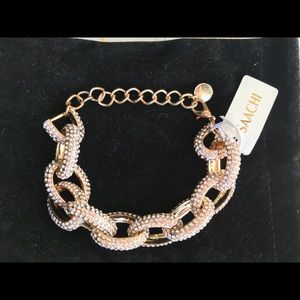 Statement Pave Rhinestone Link Bracelet TRENDING